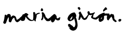 Logotip retallat nom maria v2 negre