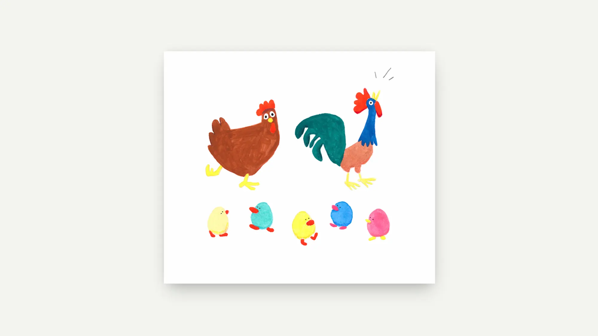 EL GALL I LA GALLINA gris